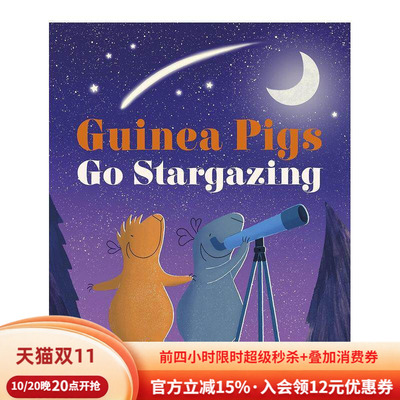 【预售】天竺鼠学习观星Guinea Pigs Go Stargazing英文进口原版章节书儿童图书籍3-6岁Kate Sheehy