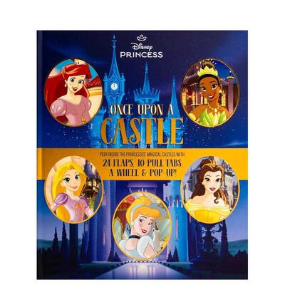 【预售】迪斯尼公主：童话城堡Disney Princess: Once Upon A Castle英文进口原版儿童绘本图书6-9岁Dienesa Le