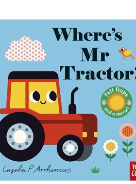 【预售】【毛毡翻翻书】拖拉机先生去哪了？ 【Felt Flaps】Where's Mr Tractor? 英文进口原版儿童趣味