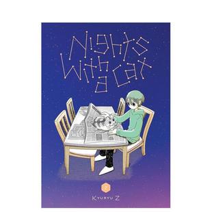 英文进口原版 与猫共度 日本画师kyuryuz 卷2 with 漫画外文图书籍Kyuryu Vol. 夜晚 Cat Kyuryu Nights 预售