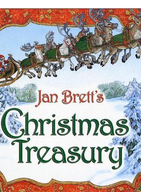 【现货】简·布莱特的圣诞宝藏Jan Brett’s Christmas Treasury英文进口原版儿童绘本图书3-6岁BRETT  JAN节日庆典