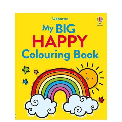 【预售】我的大快乐 涂色书 My Big Happy Colouring Book 英文进口原版儿童趣味外文童书