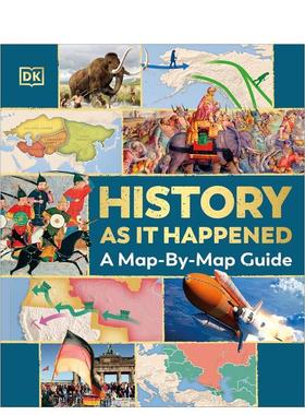 【预售】历史沿革 History as it Happened 英文进口原版儿童百科绘本图书DK