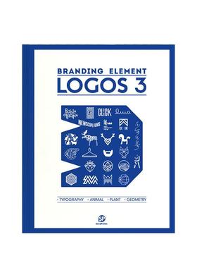 【现货】【善本出版】品牌元素标志3 Branding element-logos 平面设计 字体几何 英文原版图书书籍