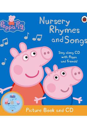 【预售】【小猪佩奇】押韵与歌曲（附CD）【Peppa Pig】Nursery Rhymes and Songs英文儿童图书籍进口原版Ladybird3-6岁启蒙绘本