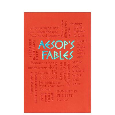 【预售】【字云经典】伊索寓言 【Word Cloud Classics】Aesop's Fables英文进口原版世界文学外文图书 特殊书口 压纹封面Aesop