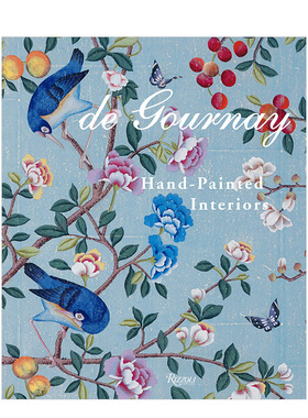 【现货】de Gournay:Art on the Walls:Hand-Painted 手绘壁纸品牌帝家丽:墙上艺术室内装修布置装潢 英文原版图书籍正版 室内设计