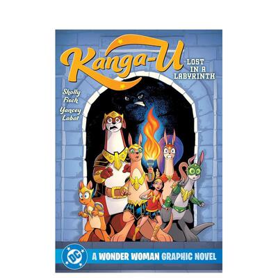 【预售】卡加乌：迷失迷宫 Kanga-U: Lost in a Labyrinth 英文进口原版儿童漫画图书DC外文正版