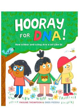【现货】DNA万岁 Hooray For DNA! 进口原版英文儿童百科绘本6岁-9岁THOMPSON  PAULINE外文正版图书
