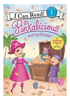 【现货】Pinkalicious and the Pirates，【粉红公主】海盗 英文原版图书籍进口正版 Kann 儿童分阶阅读
