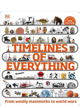 【现货】万物时间线 Timelines of Everything 英文进口原版儿童绘本DK外文图书
