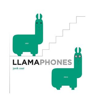 儿童图书3 Coat 同音词Llamaphones Zoo Book Grammar 语法动物园 6岁启蒙Janik 英文进口原版 现货