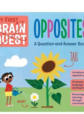 【预售】【初尝智力探索】反义词 My First Brain Quest Opposites 进口原版英文儿童启蒙图书3岁-6岁Workman Publishing外文正版