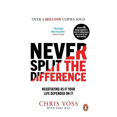 【现货】永远不要分割差异Never Split the Difference英文进口原版商业行销图书Voss  Chris  Raz  Tahl外文正版