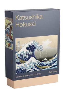 【预售】【艺术大师卡牌】葛饰北斋：50幅杰作 【The Masters Art Decks】Katsushika Hokusai 英文进口原版艺术画册画集外文图书