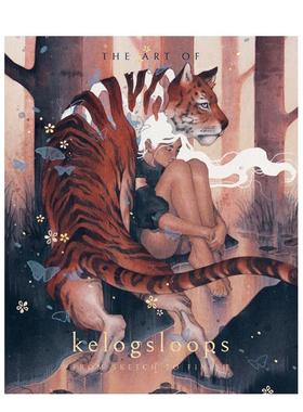 【预售】kelogsloops的艺术：创作历程 混合媒介艺术家kelogsloops 首部艺术画册 数码绘 水彩绘 英文进口原版插画图书Hieu Nguyen