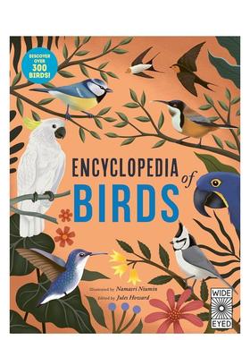 【现货】鸟类大百科Encyclopedia of Birds 英文进口原版儿童绘本图书 6-9岁 Wide Eyed Editions 动物生态环保