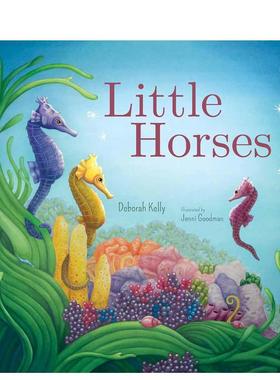 【预售】小马Little Horses 英文进口原版儿童绘本图书 6-9岁 Wombat Books 动物生态环保