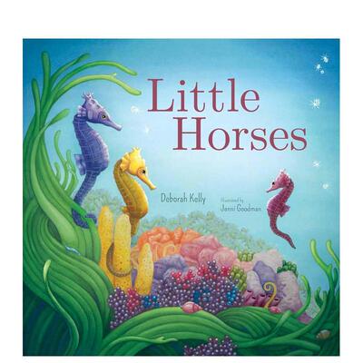 【预售】小马Little Horses 英文进口原版儿童绘本图书 6-9岁 Wombat Books 动物生态环保