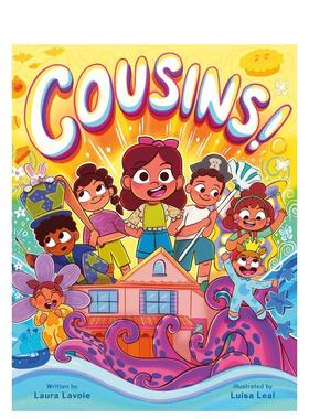 【现货】表亲大家庭！ Cousins!: A Big Family Story英文进口原版儿童绘本图书Roaring Brook