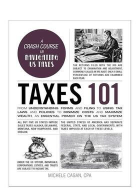 【预售】【Adam 101系列】税 【Adams 101 Series】Taxes 101 英文进口原版商业行销图书 Michele Cagan外文正版