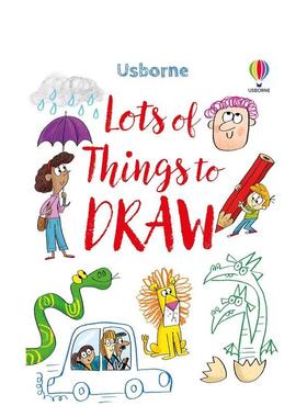 【预售】万物皆可画 Lots of Things to Draw 英文进口原版儿童艺术启蒙图书Sarah Russell