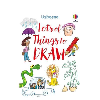 【预售】万物皆可画 Lots of Things to Draw 英文进口原版儿童艺术启蒙图书Sarah Russell