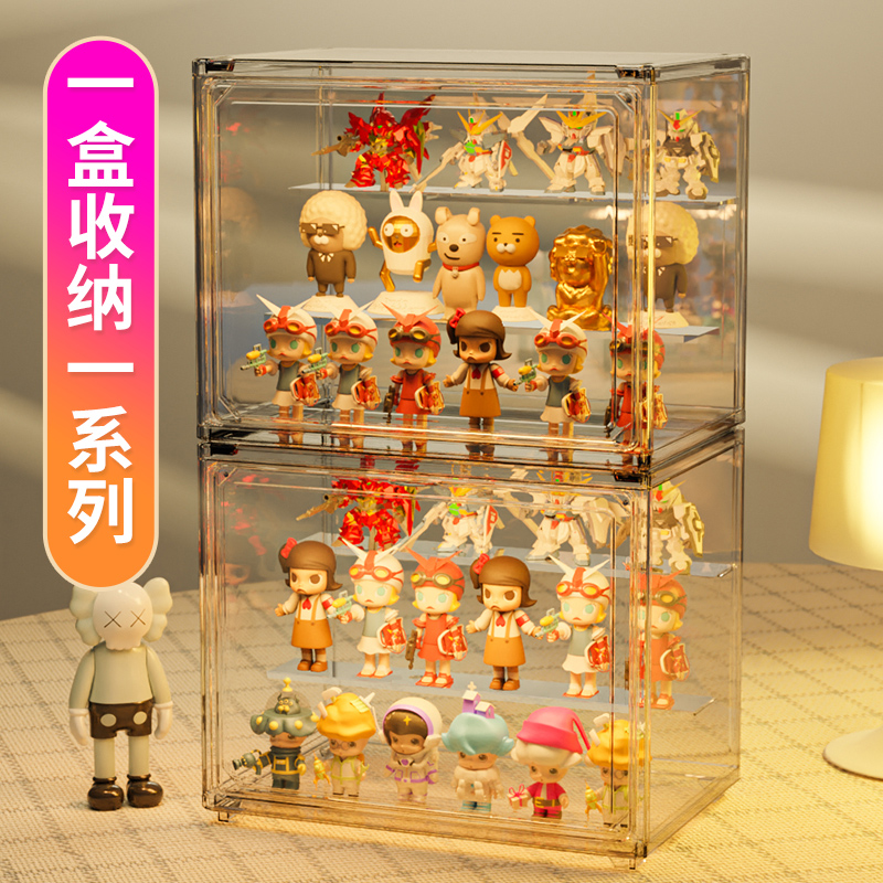 手办收纳展示盒亚克力置物架