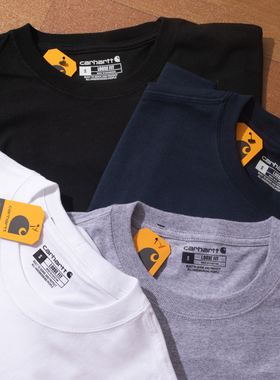 Carhartt卡哈特K87透气宽松圆领短袖男士情侣休闲百搭T恤女潮牌夏