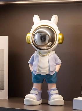 网红ins潮流太空宇航员摆件玄关壁龛电视柜客厅落地样板间装饰品