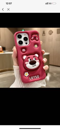 VOKASE 草莓熊适用苹果16promax手机壳新款iPhone17可爱15pro女款14max磁吸13
