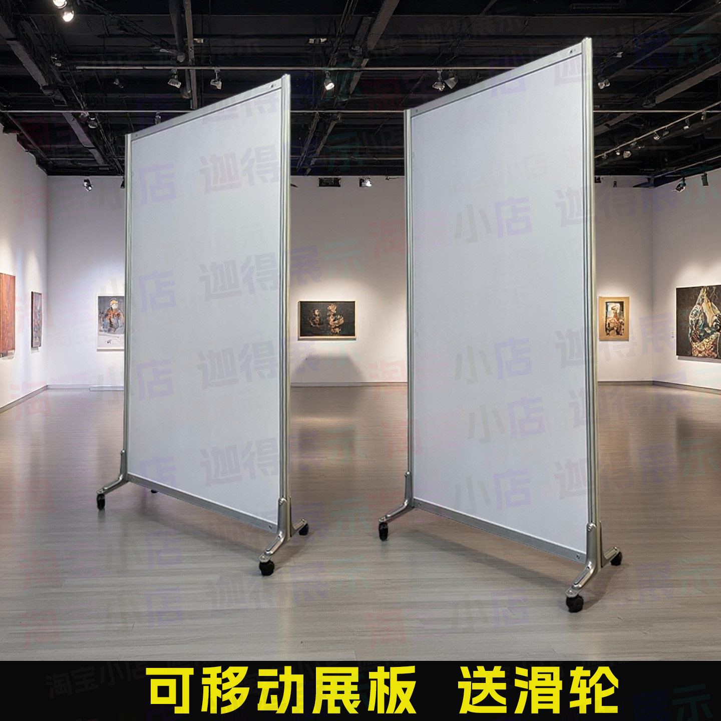校园书画隔断展板摄影作品展八棱柱书法展架展览板画展宣传展示板