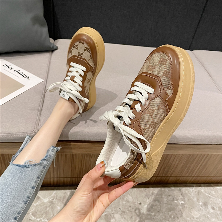 商城撤柜新款休闲板鞋厚底网红增高饼干鞋拼色复古百搭时尚运动鞋,女鞋,休闲板鞋,淘宝优惠券,粉丝福利购,淘宝优惠卷