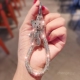 双域手机挂绳小熊挂件闪钻指环ins女士精致高级感小众潮流网红时尚 户外旅游出行手提链带子电话套壳拇指绳新