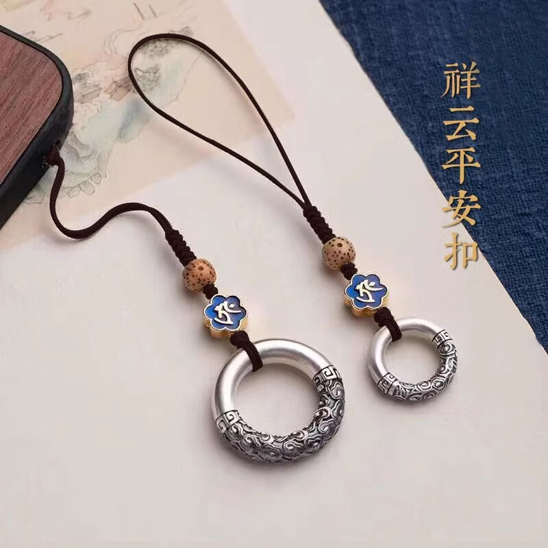 平安扣手机挂绳短款精致
