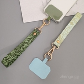 手机挂绳短款 手绳复古手提绳结实耐用防丢吊绳水瓶手机壳通用 手腕宽带子民族风彩绘图案挂链ins风简约时尚