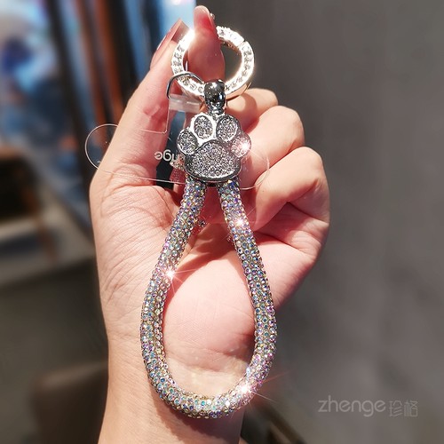 双域满钻指环手机挂绳ins女士精致高级感拇指绳挂件小吊绳户外旅游逛街防丢防盗手提链带子好看手机壳挂链新