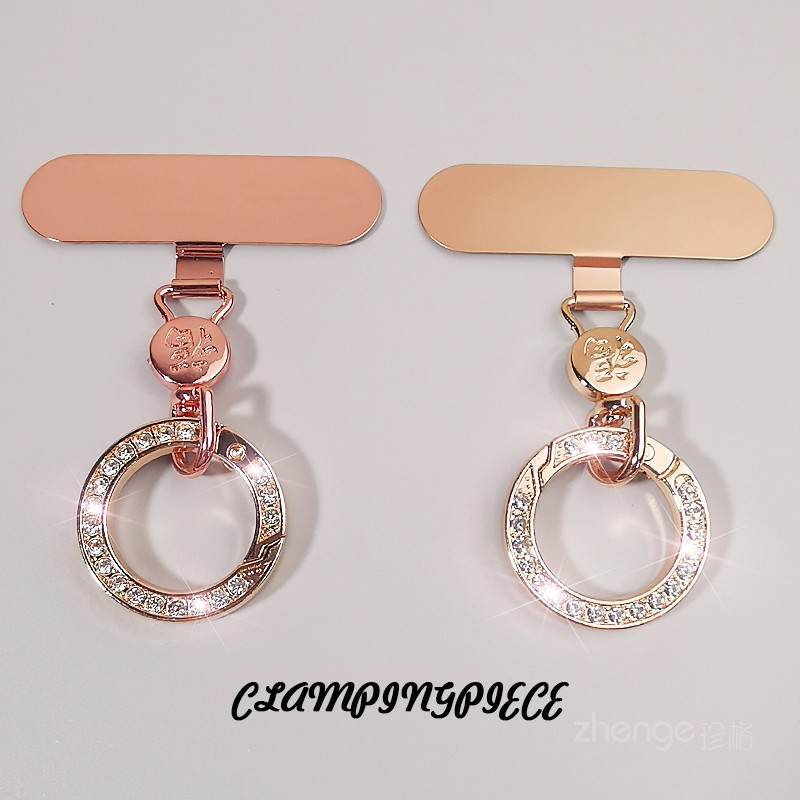 双域水钻圆扣夹片手机挂绳金属旋转薄垫片不顶壳不影响充电手机链串珠环挂钩扣连接贴压片结实合金圆圈挂件新,3C数码配件,手机挂件/手机链,淘宝优惠券,粉丝福利购,淘宝优惠卷