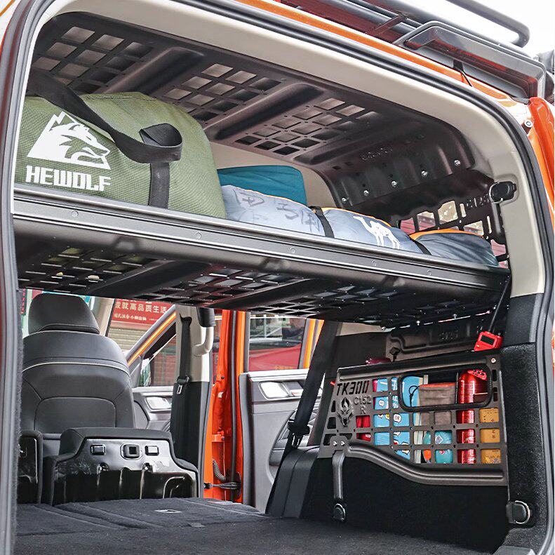 坦克300改装后备箱拓展架尾箱车顶侧窗置物架挂网铝合金储物架