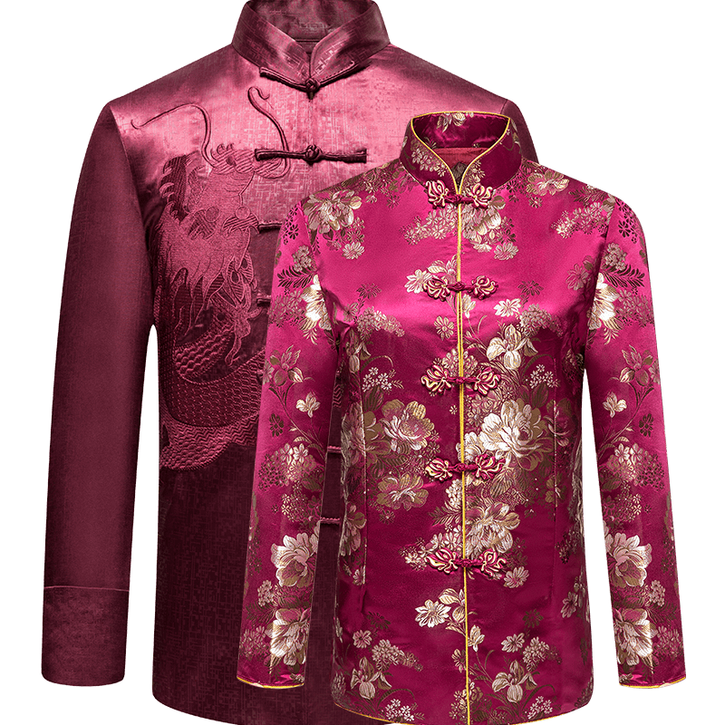 老年唐装女春季中式爷爷奶奶情侣套装老人过寿生日衣服中国风外套