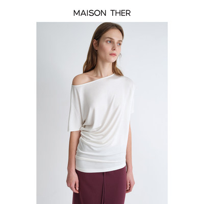 MAISONTHER【针织罩衫短袖上衣