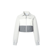 JAC FLEURANT2026春夏新款 拼色休闲三件套女灰色短外套背心短裙