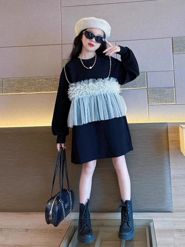 Осеннее платье, весенняя юбка, популярно в интернете, подходит для подростков, в западном стиле