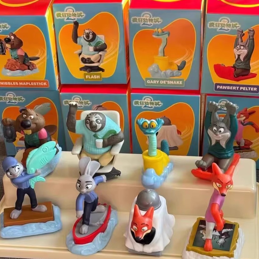 正品代购2025麦当劳疯狂动物城联名开心乐园儿童玩具公仔摆件礼物