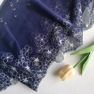 超值热卖圈圈花朵刺绣网纱宽花边DIY衣服裙子裤子装饰服装辅料