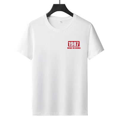 夏季全棉纯棉短袖t恤短袖