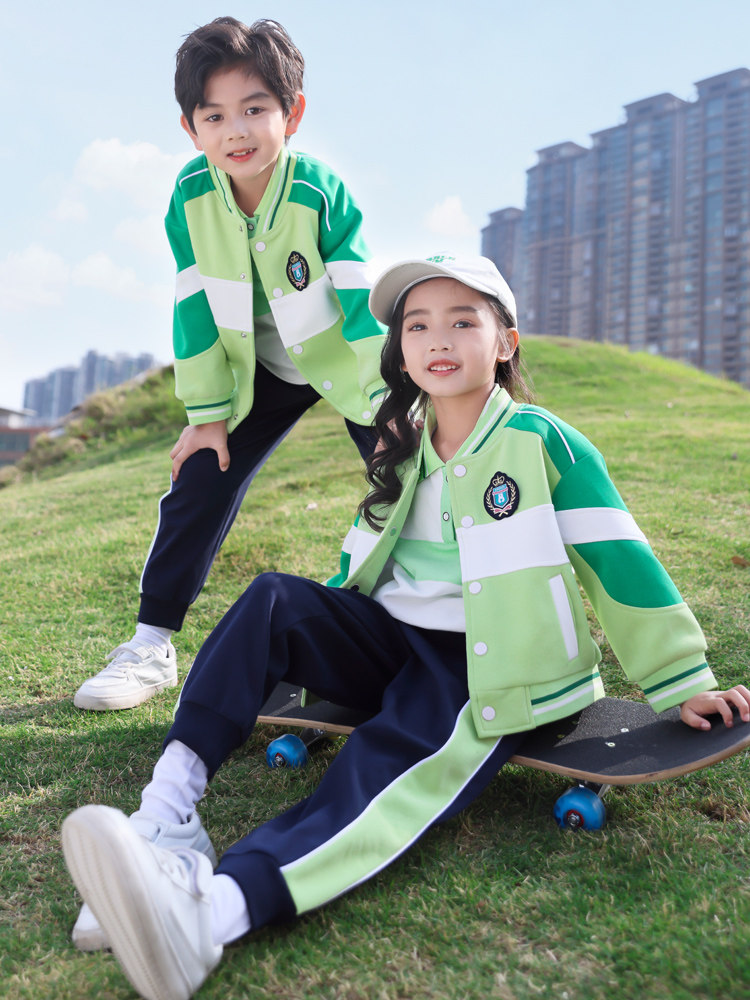 幼儿园服春秋夏小学生校服棒球服套装儿童班服三四件运动学院风暖