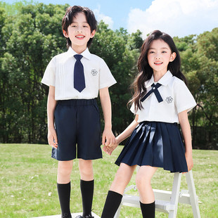 小学生班服夏季校服套装六一儿童合唱演出服幼儿园园服毕业照服装
