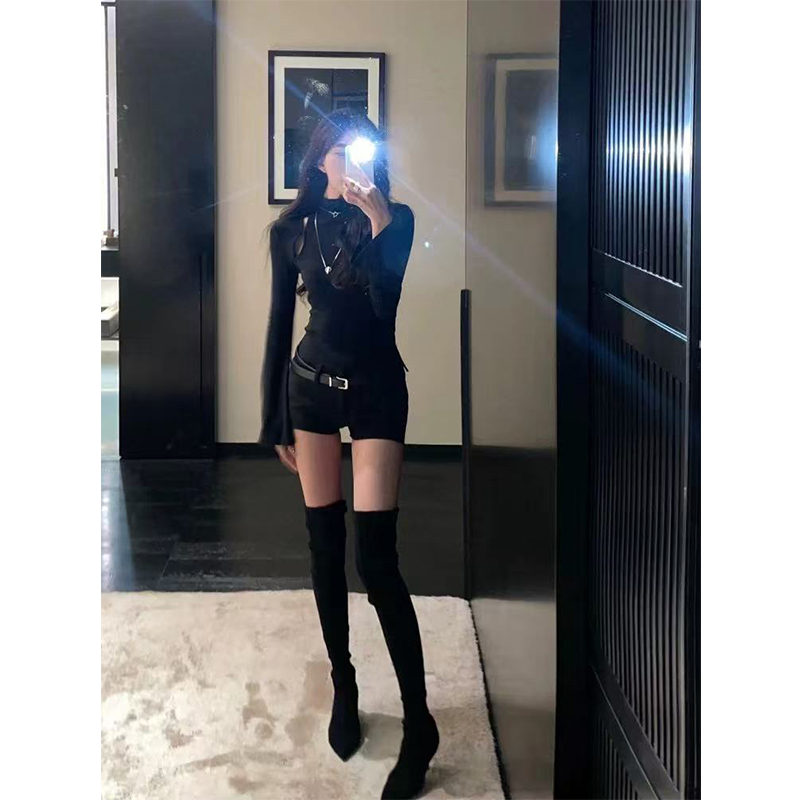 高跟长筒靴女2025年新款瘦瘦靴细跟过膝长靴显瘦小个子高筒弹力靴