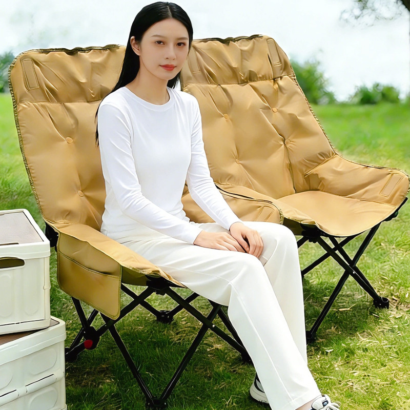 户外折叠椅加高月亮椅可调节露营椅子便携午休躺椅钓鱼椅凳沙滩椅,户外/登山/野营/旅行用品,户外椅子凳子,淘宝优惠券,粉丝福利购,淘宝优惠卷